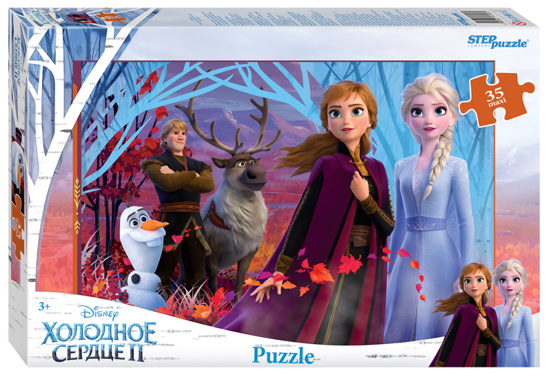 Пазл Step puzzle 35 деталей: MAXI Холодное сердце - 2 (Disney)