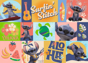 Пазл Trefl 200 деталей: Лило и Стич. Гавайские приключения