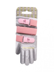 Взрослые нетеряшки (рост 1,0-2,0 м) с пластиковой клипсой (розовые) (резинка для варежек)