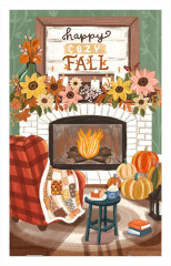 Пазл Pintoo 1000 деталей: Оливия Гиббс. Уютный осенний камин