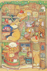 Пазл Pintoo 600 деталей: Cotton Lion. Рождественский магазин Фокса