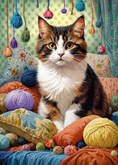 Пазл Cherry Pazzi 1000 деталей: Кот в спальне