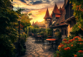 Пазл Алма ПРЕМИУМ деревянный 1000 деталей. Города и страны. Вечерний уют