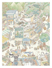 Пазл Pintoo 1200 деталей: Jhú Gong Fán Hua. Исследовать рынок!