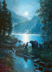 Пазл Cobble Hill 1000 деталей: Ночная прогулка медведей