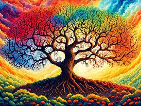 Пазл деревянный Алма 300 деталей  Путь к себе. Дерево жизни №1