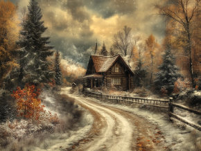 Пазл Алма деревянный 500 деталей. Волшебство природы. Зимний приют