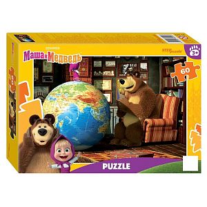Пазл Step puzzle 60 деталей: Маша и Медведь