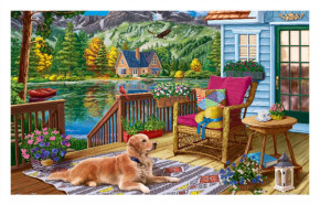 Пазл Pintoo 1000 деталей: Отдых у горного озера