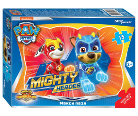 Пазл макси Step puzzle 15 деталей: Щенячий патруль (контурный)