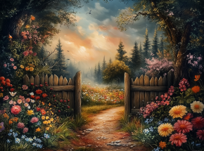 Пазл Алма мини 150 деталей. Прогулка в саду