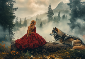 Пазл Алма ПРЕМИУМ деревянный 1000 деталей. Сказочный мир. Хранитель горных тайн