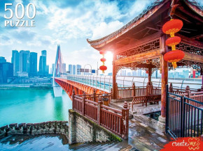 Пазл Рыжий Кот 500 деталей: Восточный город