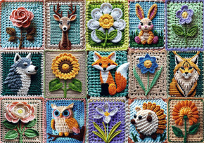 Пазл Trefl 1000 деталей: Вязание крючком — моя страсть