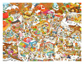 Пазл Pintoo 1200 деталей: Пэйцзи. Лесной рынок