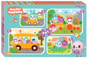 Пазл Step puzzle 12#16#20#24 деталей: Малышарики (RIKI)