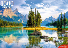Пазл Рыжий Кот 1500 деталей: Утреннее озеро в горах