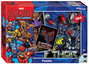 Пазл Step puzzle 104 деталей: MECH STRIKE (Marvel)
