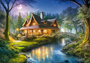 Пазл Cherry Pazzi 1000 деталей: Лесной коттедж