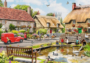 Пазл Trefl 1000 деталей: Время чая. Лето в городе