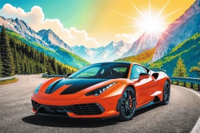 Пазл Trefl 100 деталей: Гоночный автомобиль