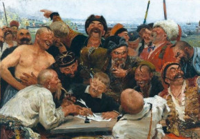 Пазл Стелла 1000 деталей: Репин И.Е. Запорожцы пишут письмо турецкому султану (УЦЕНКА)