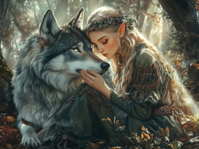 Пазл деревянный Алма 500 деталей Сказочный мир. Дух леса