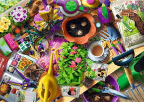 Пазл Trefl 1000 деталей: Уборка в саду