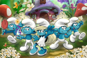 Пазл Trefl 100 деталей: Знакомьтесь, смурфы