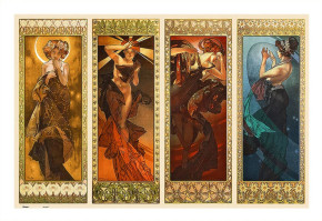 Пазл Pintoo 600 деталей: Альфонс Муха. Луна и звезды