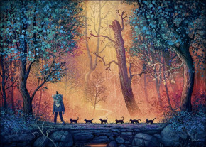 Пазл Heye 1000 деталей: Лесной марш. Мистика