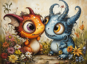 Пазл Алма мини 150 деталей. Два друга