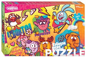 Пазл Step puzzle 360 деталей: Смешарики