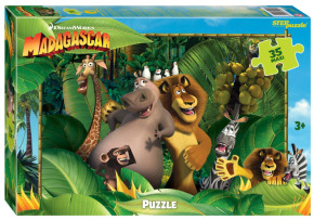 Пазл Step puzzle  35 деталей: MAXI Мадагаскар - 3 (Dreamworks, Мульти)