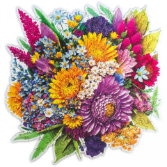 Пазл деревянный UNIDRAGON 200 деталей: Цветущий Букет