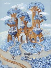 Пазл Pintoo 1200 деталей: Ю. Вайхичева. Долина синих цветов (УЦЕНКА)