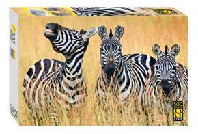 Пазл Step puzzle 500 деталей: Зебры