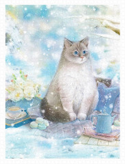 Пазл Pintoo 1200 деталей: Джина. Снежная кошка