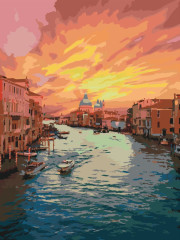 Картина по номерам Jazzle: Венецианский закат