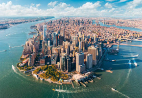 Пазл Clementoni 2000 деталей: Нижний Манхэттен, Нью-Йорк