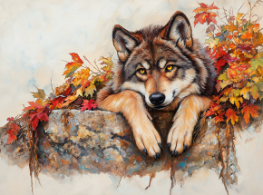 Пазл Алма мини 150 деталей. Одиночество волка