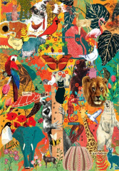 Пазл Clementoni 1000 деталей: MORE IS MORE. Животные и ботаника