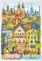 Пазл Trefl 1000 деталей: Мадалина Тантареану: Полночь в Барселоне