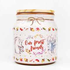 Пазл-банка Pintoo 96 деталей: Кролик и белка