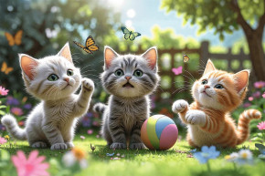 Пазл Trefl 60 деталей: Три котенка