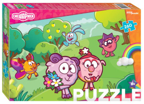 Пазл Step puzzle 260 деталей: Смешарики (Мармелад Медиа)