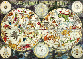 Пазл Step puzzle 1000 деталей: Небесная планисфера. 1680