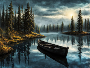 Пазл деревянный Алма 500 деталей Волшебство природы. Реки Карелии