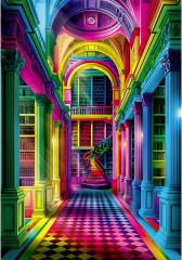 Пазл Clementoni 1000 деталей: Цвета - Атенеум