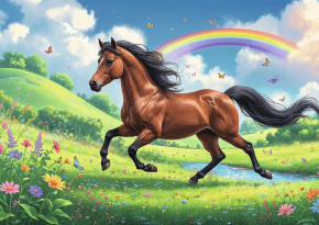 Пазл Trefl 200 деталей: Величественный конь